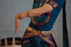 India traditional dance foot detail photo