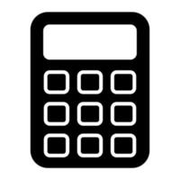 vector único de calculadora en estilo editable, máquina sumadora