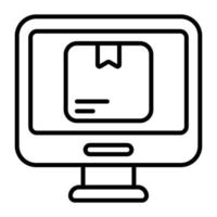 icono de vector de reserva de pedidos en línea para uso premium