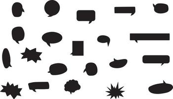 Set of Speech bubbles vector set