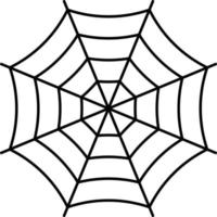 Spider Cob web Vector in Black Color