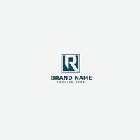 R logo design Template Vector Graphic Branding Element.