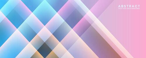 3D blue geometric abstract background overlap layer on bright space with cutout effect decoration. Minimalist graphic design element colorful style concept for banner, flyer, card, cover, or brochure vector