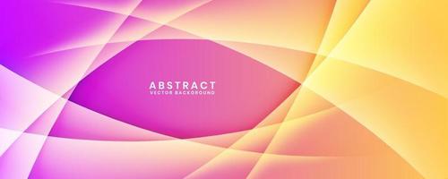 3D purple geometric abstract background overlap layer on bright space with waves effect decoration. Minimalist graphic design element cutout style concept for banner, flyer, card, cover, or brochure vector