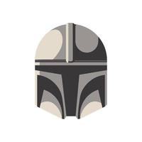 Mandalorian helmet. Star Wars vector