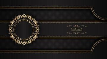 luxury background  with mandala ornament vector