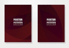 Set of cards with blend liqud colors. Futuristic abstract design. Usable for banners, covers, layout and posters. Vector. vector