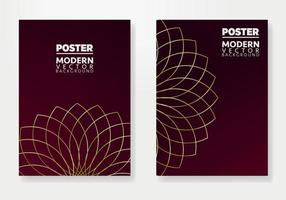 Abstract Poster Template. Brochure and letterhead template design for business. Company identity brochure template collection. Business presentation vector vertical orientation front page mock up set.