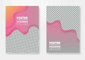 Abstract Poster Template. Brochure and letterhead template design for business. Company identity brochure template collection. Business presentation vector vertical orientation front page mock up set.