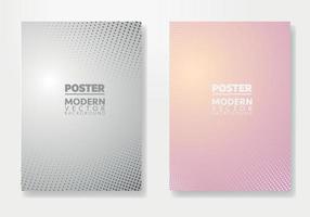 Geometric design vector set. Abstract dots graphic gradient circle shape on cover book presentation. Minimal brochure layout and modern report business flyers poster template.