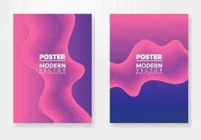 Abstract Poster Template. Brochure and letterhead template design for business. Company identity brochure template collection. Business presentation vector vertical orientation front page mock up set.