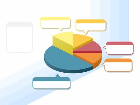 colorful circular graph with lagger style vector