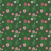 Flower seamless pattern vector