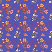 Flower seamless pattern vector