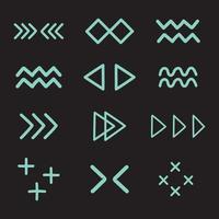 Pattern hipster abstract vector illustration. Form geometric memphis line shapes.