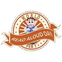 World Read Aloud Day vector