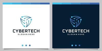 Template design logo cyber tech or futuristic tech circuit board abstract logo template. vector