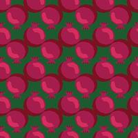 Seamless pattern with pomegranates. Decorative patterns of the pomegranate fruit vector