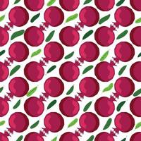 Seamless pattern with pomegranates. Decorative patterns of the pomegranate fruit vector