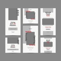 Social media Banner Square Flyer Template Design vector