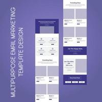 Multipurpose Email Marketing Template Design vector