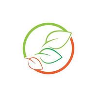 Tree leaf vector logo design, eco friendly concept