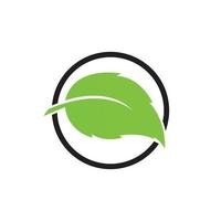 Tree leaf vector logo design, eco friendly concept