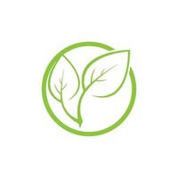 Tree leaf vector logo design, eco friendly concept