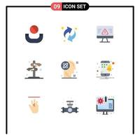 9 Creative Icons Modern Signs and Symbols of processing user error arrow sign Editable Vector Design Elements