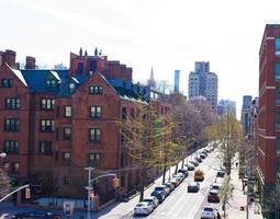 Empty streets in West Village at New York Manhattan photo