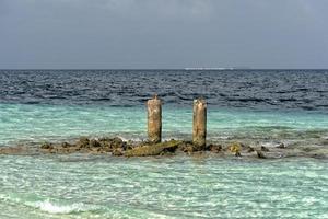 maldives crystal turquoise water tropical island paradise sandy beach photo