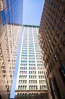 rascacielos en el distrito financiero de wall street, nueva york foto