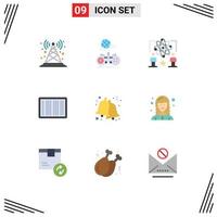 9 Creative Icons Modern Signs and Symbols of ecommerce barcode multiplayer atom star Editable Vector Design Elements