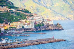 Beautiful coastal towns of Italy - scenic Amalfi village in Amalfi coast photo