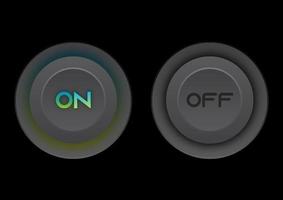 Start Stop On Off Button 3d Vector Illustration