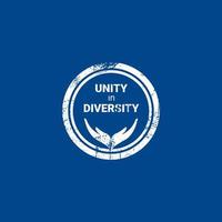 Unity in diversity logo circle vector