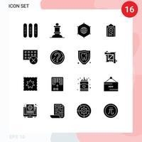 16 Creative Icons Modern Signs and Symbols of training plan network coach business Editable Vector Design Elements