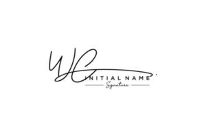 Initial WC signature logo template vector. Hand drawn Calligraphy lettering Vector illustration.