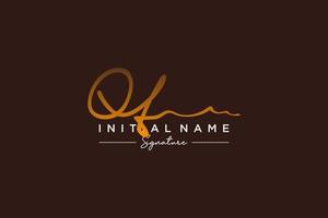 Initial QT signature logo template vector. Hand drawn Calligraphy lettering Vector illustration.