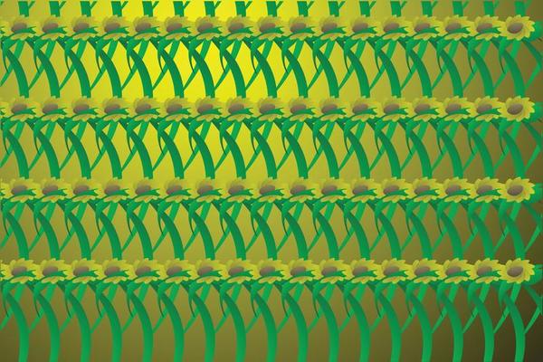 Modern abstract background of nature with sun flower