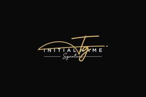 Initial TG signature logo template vector. Hand drawn Calligraphy lettering Vector illustration.