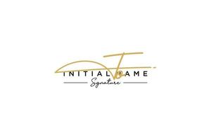 Initial TO signature logo template vector. Hand drawn Calligraphy lettering Vector illustration.