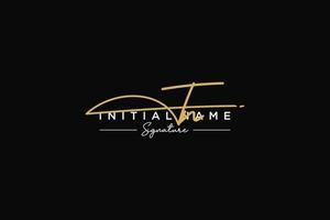 Initial TN signature logo template vector. Hand drawn Calligraphy lettering Vector illustration.