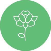 Iris Line Circle Background Icon vector