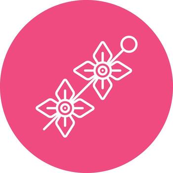 icono de fondo de círculo de línea de espuela de caballero vector