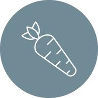 Carrots Line Circle Background Icon vector