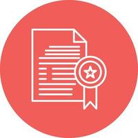 Patent Line Circle Background Icon vector