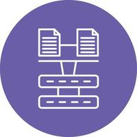 Load balancing Line Circle Background Icon vector
