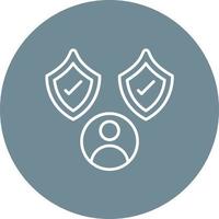 Selection Line Circle Background Icon vector