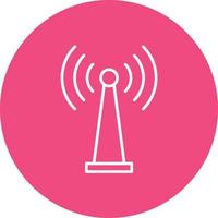 Wifi Tethering Line Circle Background Icon vector